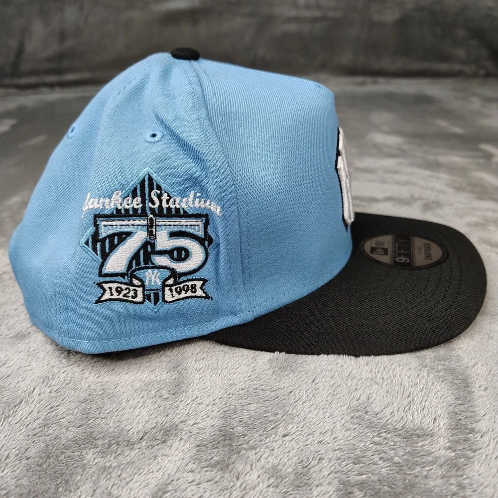 New York Yankees New Era 9FIFTY A-Frame 75th Anniversary Blue‎ Snapback Hat Cap